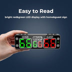 Mini Digital Scoreboard - Portable Tabletop Scoreboard for Games, Wireless Battery Powered Electronic Scoreboard with Buzzer, Score Keeper for Ping Pong/Cornhole/Basketball/Volleyball