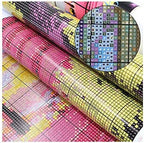 Stitchmelody 14CT Counted Cross Stitch Kits,DMC Unprinted Pattern Embroidery Set Needlework-The Beautiful Scenery of Park 21.2''×21.2'