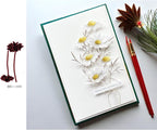 Lapoo Metal Cutting Die for Scrapbooking, 3D Backgrounds Frame New Cutting Dies DIY Album Card Making Decor Paper Craft Metal Die Cuts Party Wedding Decorations (Flowers A 4.5 x 2.3 in)
