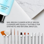 AIJIMEI Acrylic Nail Brush Cleaner Acrylic Brush Cleaners Liquid Acrylic Paint Brush Cleaner Nails Artist Acrylic 120ml/4 FL.OZ