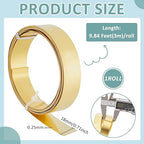BENECREAT 9.84 Feet 30Gauge Brass Flat Bezel Wire, 18mm Wide Flat Jewelry Craft Wire for DIY Jewelry Craft Making Gem Wrapping