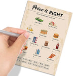 70th Birthday Party Games, Price is Right Games, Birthday Party Supplies for Adults, Fun 1955s Party Game，Pack of 30 Cards