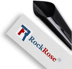Rockrose Professional Blackout Home Window Tint Film - Sun Blocking Privacy Cover for Home Offices - Room Darkening Sun Light Blocker - 24 in x 25FT - Total Blackout