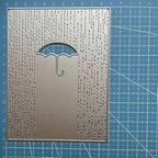 Lapoo Flowers Metal Cutting Die for Scrapbooking - Durable, Cut Stencils for DIY Scrapbook Photo Album Decorative Paper Card, Card Making Supplies, Embossing (Umbrella Alone in The Rain 5.6 x 4.3 in)