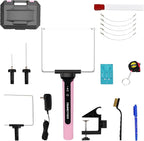 4 in 1 Hot Wire Electric Foam Cutter Kit, Styrofoam Cutting Tool 15W/ 6V with Case, Heated Foam Carving Knife Kit (Toolbox Pink)