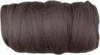 Colored Natural Wool roving, 1 lb. Best Wool for Needle Felting, Wet Felting, handcrafts and Spinning. (Graphite, 1 lb)