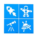 Colorations Space Stencil Set - Set of 12