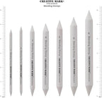 Creative Mark Blending Stumps - Solid Double-Ended Blending Stumps for Blending Charcoal, Pencils, Pastels, and More! - [Size # 4-12 Count] (Pack of 2)