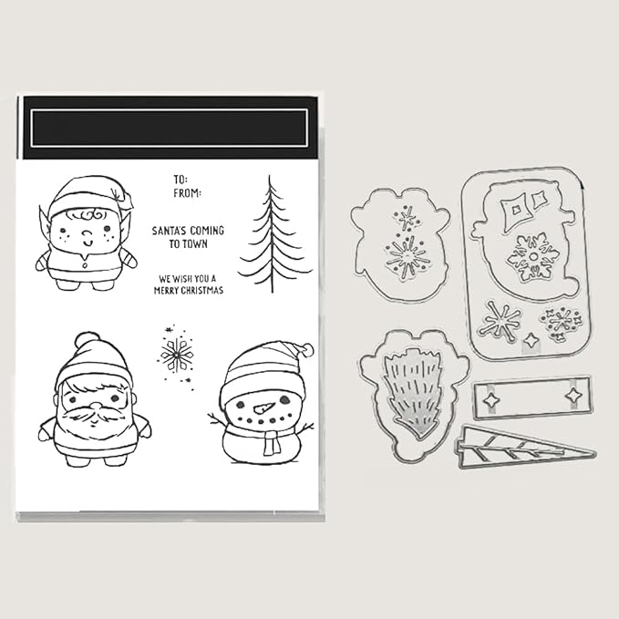 2025-2026 Stamps and Dies for Card Making, Stamps and Dies Set 2025 for Christmas and Halloween, Die Cut DIY Various Festivals Album Scrapbooking Birthdays Greeting Card (M4338)