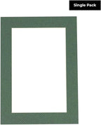 5x7 Mat for 8.5x11 Frame - Precut Mat Board Acid-Free Show Kit with Backing Board, and Clear Bags Hunter Green 5x7 Photo Matte Made to Fit a 8.5x11 Picture Frame Matboard for Framing, Pack of 1 Mat