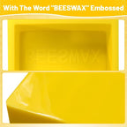 Silicone Beeswax Mold with Makes 2 x 1 lb Blocks, Reusable Silicone Molds with The Word Beeswax Embossed, Reusable Beeswax Bar Mold for DIY Soap, Candle, Wax Block Crafting, Reusable, Easy Release