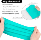 VINYL FROG Heat Transfer Vinyl Roll HTV Vinyl - 12" x12ft Turquoise Iron on Vinyl for T-Shirts, Heat Press Vinyl for DIY Craft Designs (Turquoise)