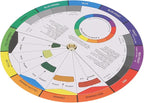 Pocket Color Wheel Chart, Double Sided Color Wheels for The Artists, 5.5 inch Color Analysis Draping Kit Showing Color Mixing Effects, Lightweight Paper Wheel for Artists (Small)