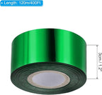 PATIKIL 1.2"x400Ft Hot Stamping Foil Paper,Heat Transfer Hot Stamping Paper Foil Roll for Leather DIY Logo Decor Craft Gift Card Package Scrapbook,Green