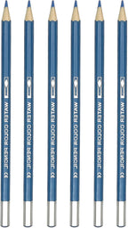 PATIKIL Watercolor Pencil, 6Pcs Water Soluble Pencils for Blending, Coloring, Sketch Drawing, Painting, Blue