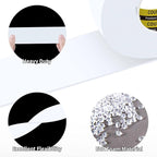 2 Pack Single-Sided Adhesive White Foam Tape, Single-Sided Sealing Strip Foam Pad Sponge Tape Window Weatherproof, Self-Adhesive Insulation Sealing Tape (White) 2inX16.4FT