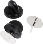 100set Rubber Pin Backs,Blank Pins Scatter Butterfly Clutch Pin Holder Enamel Pin Locking Backs Jewelry Pin Backings Clasp for Brooch Lapel Hat Uniform Badges Tie Tack
