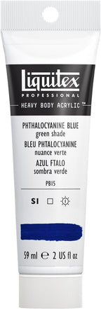 Liquitex Professional Heavy Body Acrylic Paint, 2-oz (59ml) Tube, Phthalocyanine Blue (Green Shade)