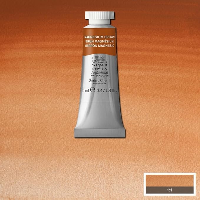 Winsor & Newton Professional Water Colour Paint, 0.47-oz Tube, Magnesium Brown