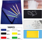 100 Sheets Carbon Transfer Paper,Tracing Paper Carbon Graphite Copy Paper with 5 Pieces Embossing Styluses Stylus Dotting Tools for Wood,Paper,Canvas and Other Art Surfaces 8.3 x 11.7inch