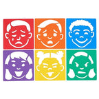Emotional Stencils Set of 6, Homeschool, Home School Use