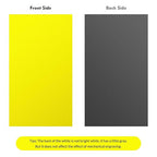 Laser Engraving Blank ABS Double Color Plastic Sheet, 11.8x6.49x0.05 inch Materials Double Color Plastic Sheet for Interior Signs, Badges, DIY Carving Pack of 12 (Yellow)