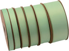 Double Side Satin Ribbon, Continuous 20 Yards,Use for Craft Bows Bouquet, Gift Wrapping, Wedding Decoration, Floral Arrangement (Light Green, 4/5 inch)