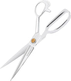 10" Sewing Scissors,Heavy Duty Tailor Scissors Shears for Fabric,Leather,Raw Materials,Dressingmaking,Altering-Professional Upholstery Shears for Dressmakers Students Office Crafting