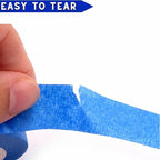 Blue Painters Tape 1/4" 3/8" 1/2" 5/8" 3/4" x 60 Yard - Multi Size Pack - Multi Surface Use - 5 Rolls