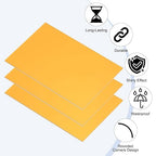 PATIKIL 2.1x3.3 Inch Anodized Aluminum Sheet Metal, 20Pcs Laser Plates Engraving Blanks 0.5MM Thin Rectangle for Crafting DIY House Laser Engraving, Yellow