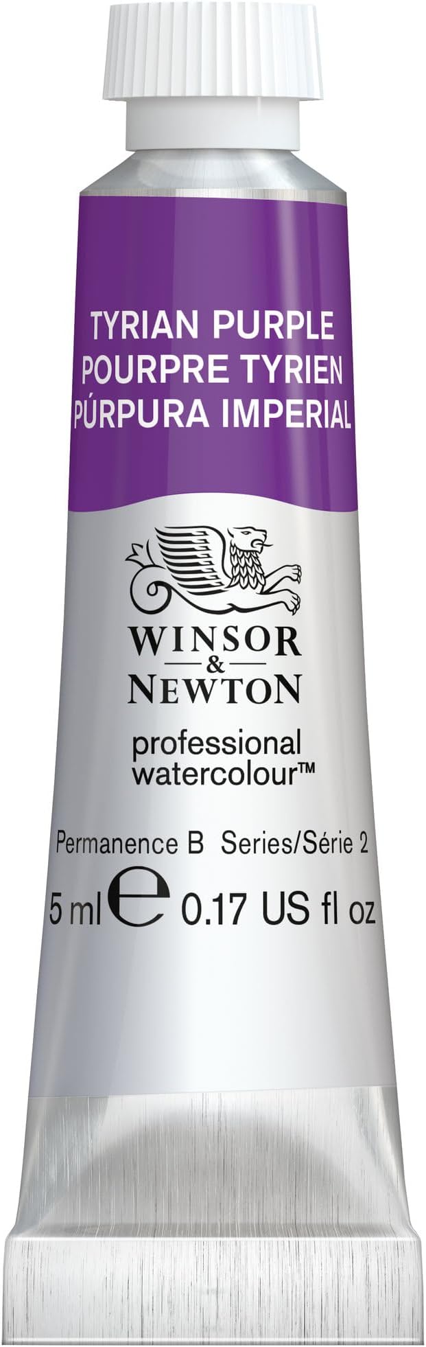Winsor & Newton Professional Watercolour, Revival Collection, 5ml (0.17-oz) Tube, Tyrian Purple