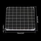 PATIKIL 3" x 3" Acrylic Stamp Block, 2 Pack Clear Stamping Block with Grid Lines Decorative Mounting Blocks Square for Scrapbooking DIY Crafts Card Making