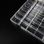 36 Grids Clear Plastic Organizer Box, Craft Storage Container for Beads Organizer, Art DIY, Crafts Jewelry Storage, Fishing Tackles, Rock Collection, 1 Pack