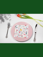 20 pcs Premium Designer Paper Napkins, 3-Ply 6.5x6.5-inches Disposable Decorative Fall Paper Guest Floral White Napkin for Wedding Birthday Anniversary Lunch Dinner Party Baby Shower