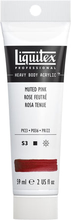 Liquitex Professional Heavy Body Acrylic Paint, 2-oz (59ml) Tube, Muted Pink