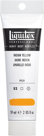 Liquitex Professional Heavy Body Acrylic Paint, 2-oz (59ml) Tube, Indian Yellow