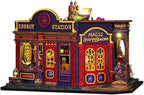 DIY Book Nook Kit - DIY Miniature Dolls House Kit with Furniture and LED Light, 3D Puzzle Wooden Art Bookends, Model Kits for Adults to Build (Magic Energy Station)