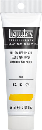 Liquitex Professional Heavy Body Acrylic Paint, 2-oz (59ml) Tube, Yellow Medium Azo