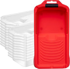 Mister Rui Paint Roller Tray 4 Inch, 21 Pack, Thickened Paint Tray with 20 Liners, Disposable Tray Liner, Plastic Trays for Painting
