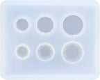 FUNSHOWCASE Mini Jewelry Cut Diamonds and Flat Round Resin Epoxy Silicone Mold
