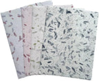 50 Sheets A4 Thin Natural Leaves Rice Straw Mulberry Paper Sheets Art Tissue Washi Paper Design Craft Art Origami Suppliers Card Making Writing (Natural leaves,Onion,etc,, A4)