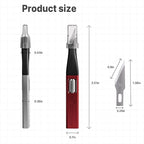 3 PCS Exacto Knife,Hidden Blade Design at The End,Comes with 5 Spare High Qualiry Carbon Steel Exacto Knife Blades. Craft Knife for Crafting, Arts,Modeling,Scrapbooking,Stencil,DIY Projects.Black