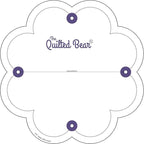 The Quilted Bear Flower Quilting Templates – 8 Clear Non-Slip Acrylic Quilt Templates for Precise Fabric Cutting & Stress-Free Machine Quilting - Ideal for Quilt & Sewing Supplies (¾–3")