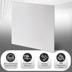 1 Pcs 430 Stainless Steel Sheet Metal 12 x 12 Inches 24GA Metal Plates Panel #4 Brushed Finish Magnetic Mount Board Wall Food Truck Restaurant Crafting Kitchen Floor Trailer Garage Gym