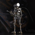 Mostarle Terminator M 3D Metal Puzzle, Arcynix DIY Mechanical Robot Model Kit, Sci-Fi Design LED Light Feature Unique Gift for Adults & Teenager (Purple)