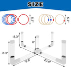 MOLACHI Ring Toss Games for Adults and Kids,Yard Games,Outdoor Indoor Games with LDE Light,Easy to Set Up w/Compact Carry - Backyard Toys,Christmas Party Toss Game for The Whole Family