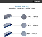 Sanding Belts 3 x 21 Inch Silicon Carbide Sander Paper - 4 PCS Each of 600, 800,1000 Fine Grits Assortment Kit for 3X21 Belt Sander, 12-Pack (3x21 inch)