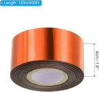 PATIKIL 1.6"x400Ft Hot Stamping Foil Paper,Heat Transfer Hot Stamping Paper Foil Roll for Leather DIY Logo Decor Craft Gift Card Package Scrapbook,Bronze