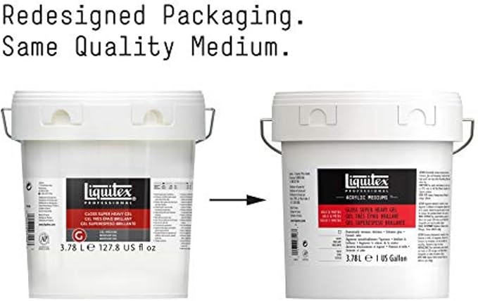 Liquitex Professional Gloss Super Heavy Gel Medium, 3.78L (128-oz)