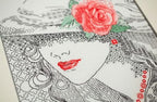 RIOLIS - Mysterious Rose 1887, Cross Stitch Kits 8¼" x 11¾", Cross Stitch Kits for Beginners & Advanced, Crossstitching Kit Adult, Embroidery Counted Stitching Kit